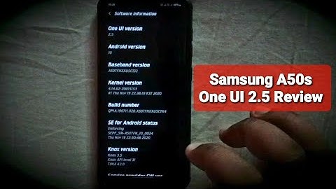 Samsung A50s One UI 2.5 update Review