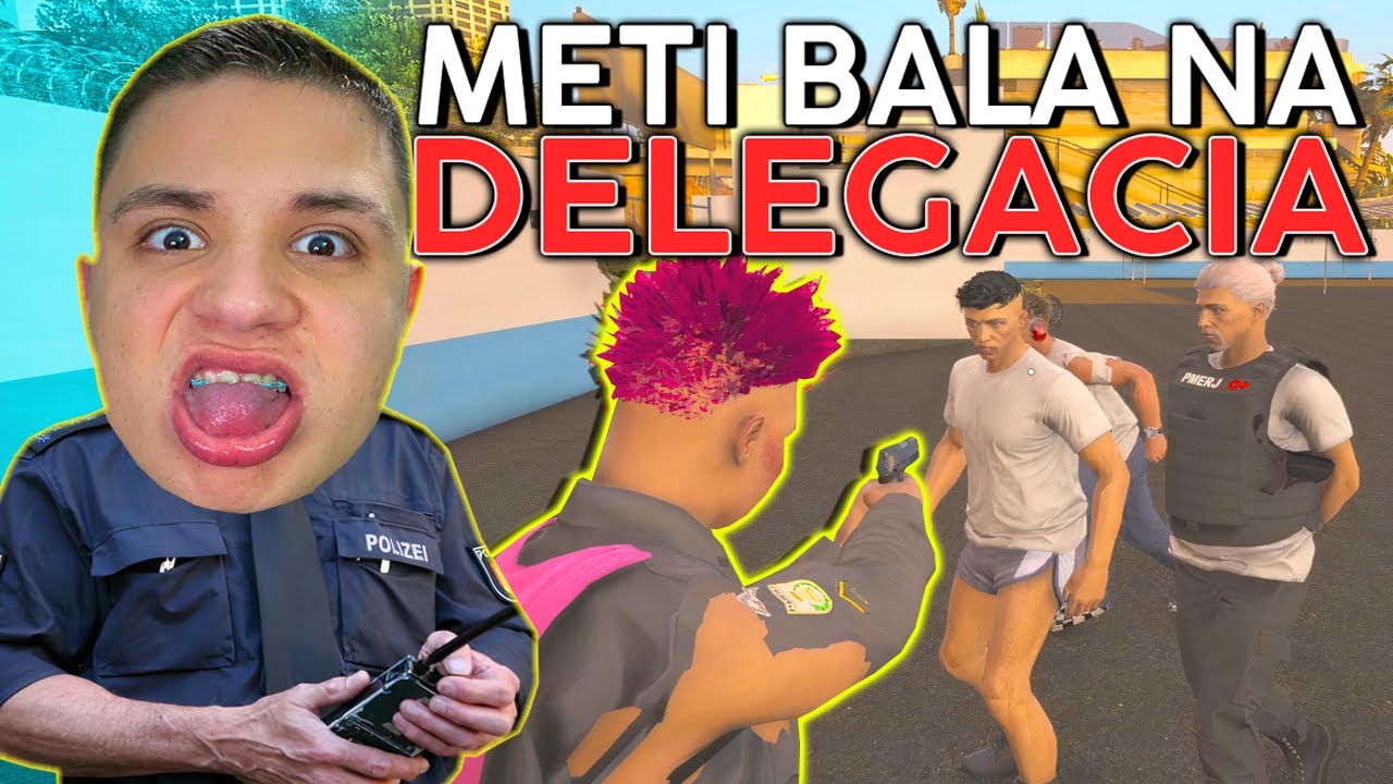 INVADI O BATALHÃO dos PM no GTA RP 😂 (Paulinho o LOKO)