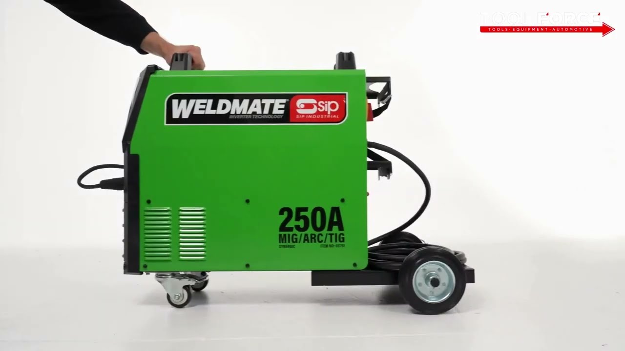 SIP Weldmate Autoplus 250A MIG/ARC/TIG Welder 05751 - YouTube