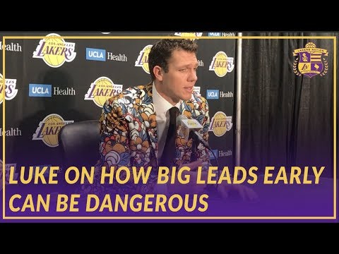 Lakers Post Game: Luke Walton Discussed The Dangers of Getting a Big Lead Early