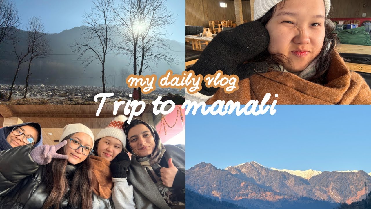 Day 1 in Manali 🏔️,trekking, friends,foods & lots of fun 💃🍛 