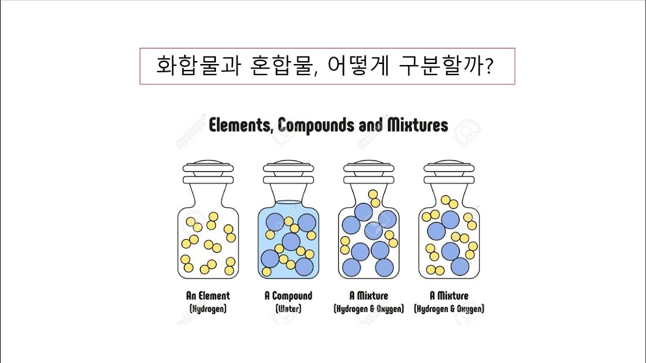 화합물과 혼합물을 어떻게 구별할 수 있나? - YouTube