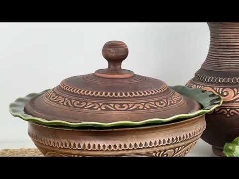 Набір керамічного посуду для вареників Шляхтянський, видео 1