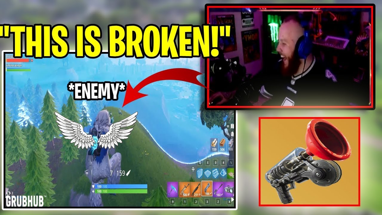 TimTheTatMan & HD ABUSE Grappler Bug For Easy Win! *LAUNCHED ACROSS MAP