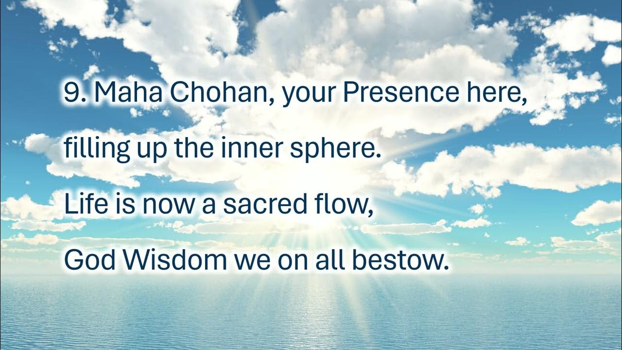 8 01 decree to maha chohan 9x youtube