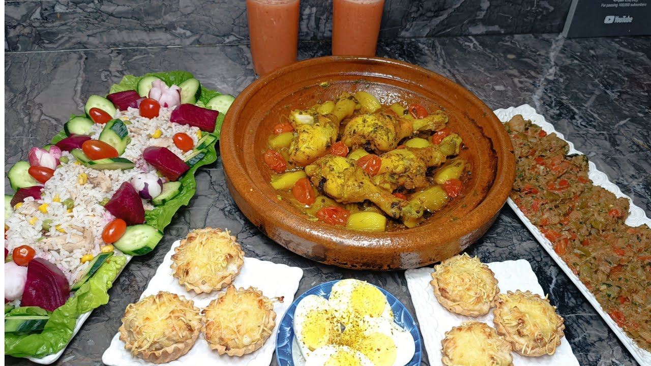 مازال العاطي يعطي 💪 ليكيش بالفرماج الطاجين الدجاج والبصلة وزعلوك مشوي شلاظة بالروز👌