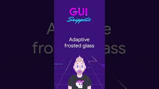 Adaptive frosted glass #Shorts screenshot 2