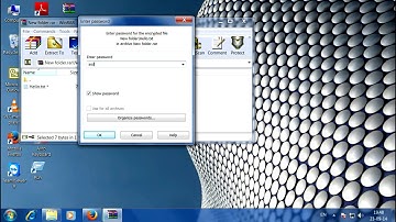How to make a password protected zip file