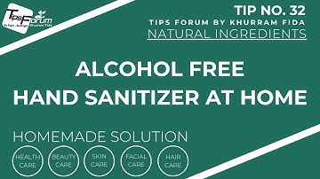 Alcohol Free DIY Hand Sanitizer - Step By Step Guide