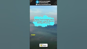 HIVE Digital Technologies Hits 6.0 EH/s!Efficiency#HIVEDigital #BitcoinMining #BTC #cryptonews #eth