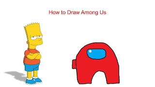 Draw with Bart Simpson: Among Us