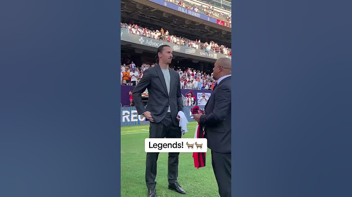 Zlatan and Roberto Carlos ahead of AC Milan vs. Real Madrid 🐐🐐