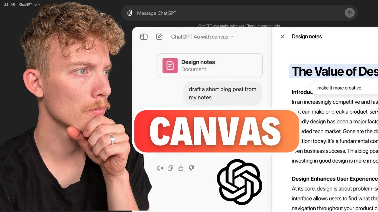 ChatGPT Launches New "Canvas" Feature - YouTube