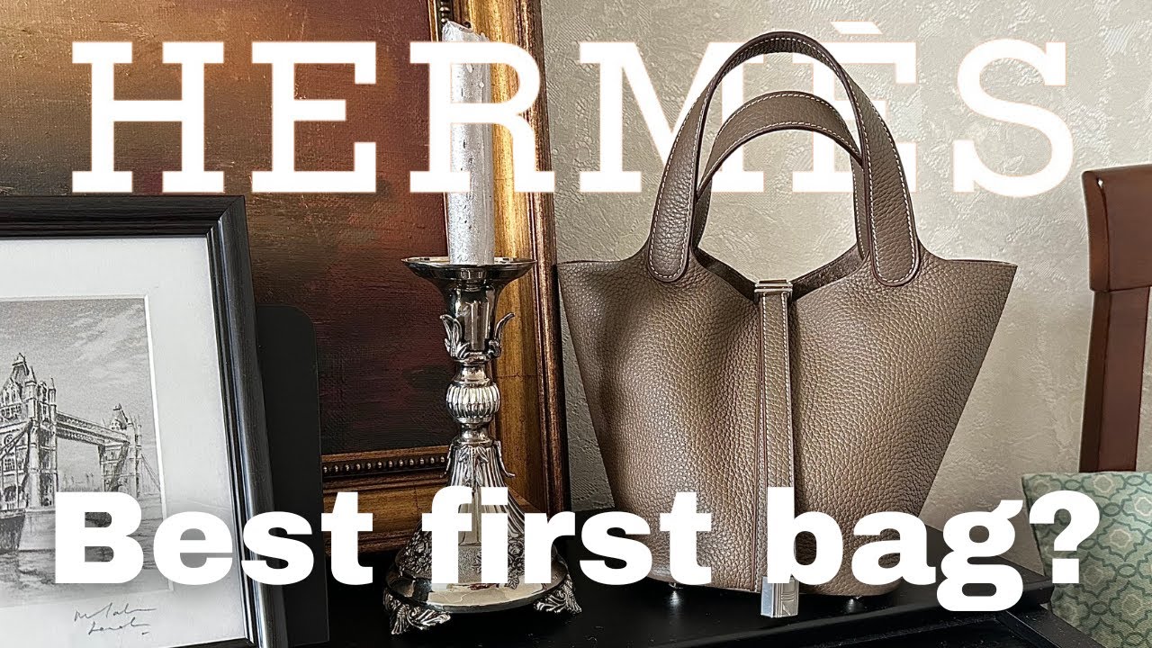 Hermes PICOTIN 18 Handbag And Silk Scarf