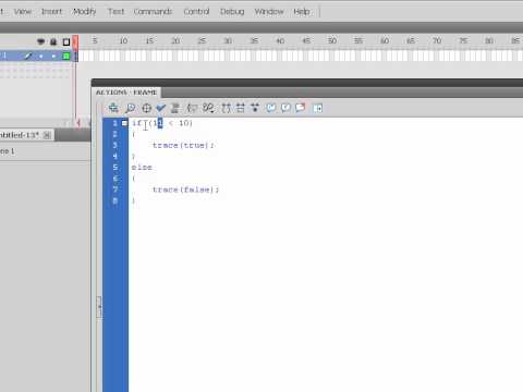 Flash AS3 Tutorial 3 :: มารู้จักกับ If else - YouTube