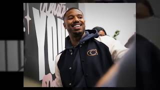 Famous Michael B. Jordan visits Barringer High School Wealth