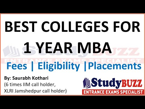 Best colleges for 1 year MBA in India | Executive MBA, eligibility, placements, admission process