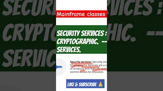 z/os (operating system) | Mainframe Classes | security Services #mainframe #shorts #mainframedb2