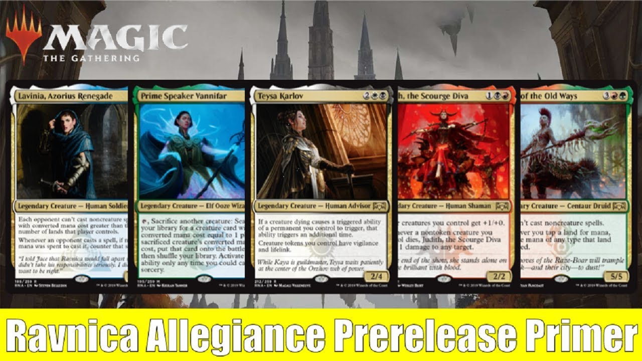 Mtg Ravnica Allegiance Prerelease Primer Youtube