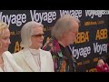 All four Abba members arriving for Abba Voyage on the red carpet