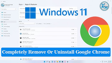 ✅ How To Completely Remove Or Uninstall Google Chrome From Windows 11