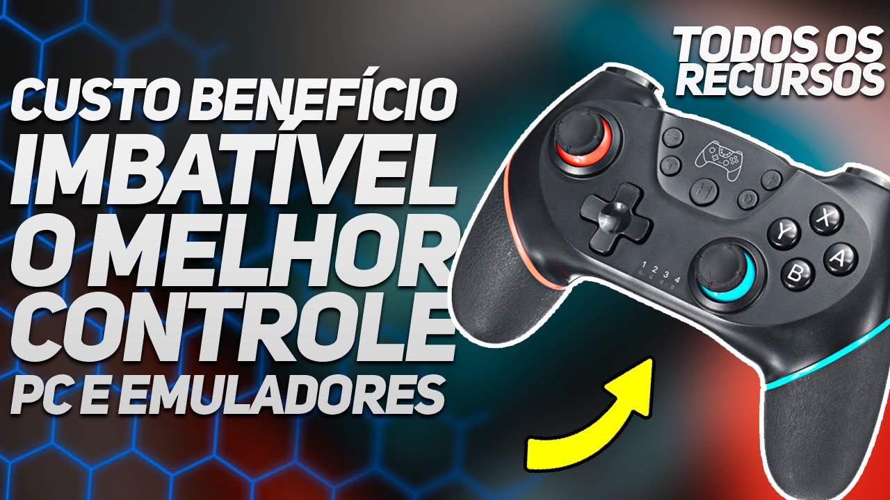 MELHOR CONTROLE para PC │ JOGAR no PC e EMULADORES 