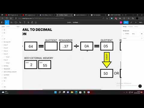 8051 programming | Hexadecimal to decimal conversion