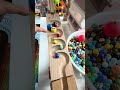 The fun of watching marbles roll endlessly! Marble Run Race!1