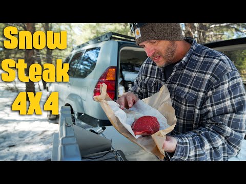 First Snow of the Season 4x4 Steak Sandwich Cook and Drive