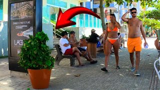 THE UNEXPECTED MEETING THAT LEFT HER IN ABSOLUTE PANIC ON THE BEACH😱 BEST SCARES 2024😂 BUSHMAN PRANK