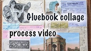 Vintage gluebook page - Process video