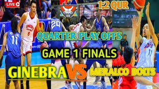 SCHEDULE TODAY) BRG GINEBRA VS MERALCO BOLTS) May 18 2024) First and second)PBA LIVE)48 seaaon