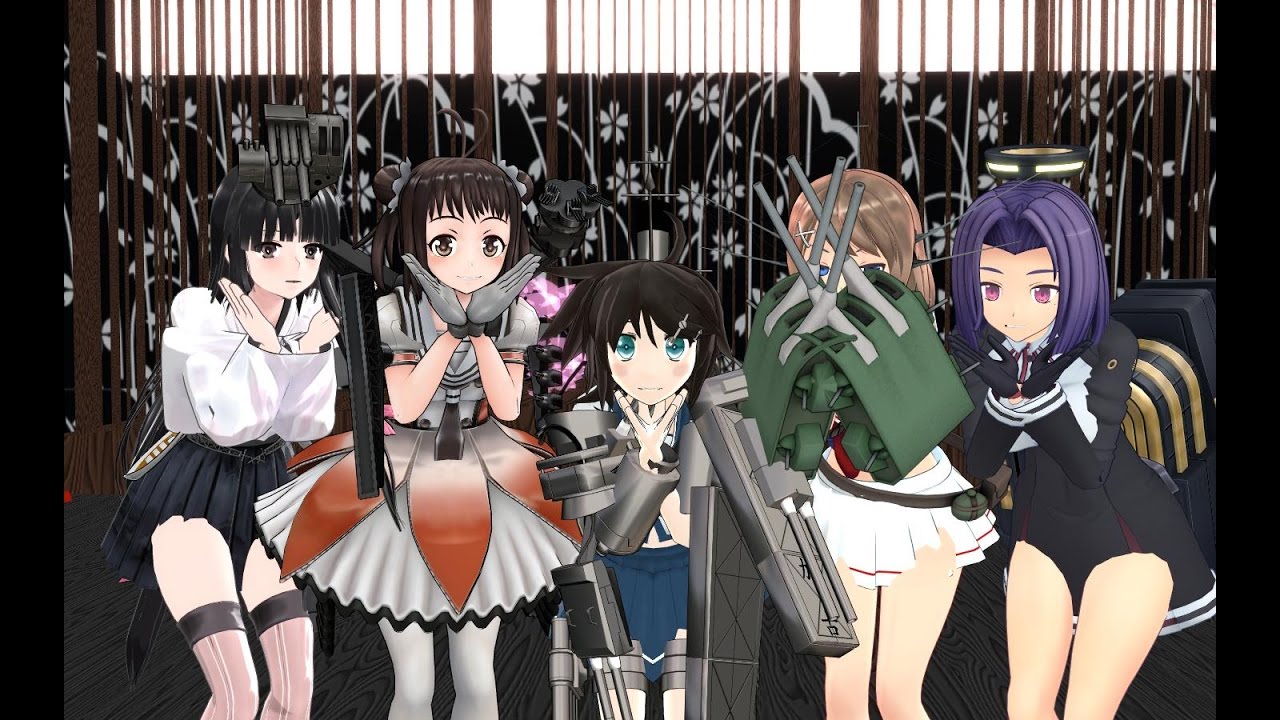 【MMD艦これ】気まぐれメルシィ (龍田 那珂 摩耶 加古 祥鳳) - YouTube
