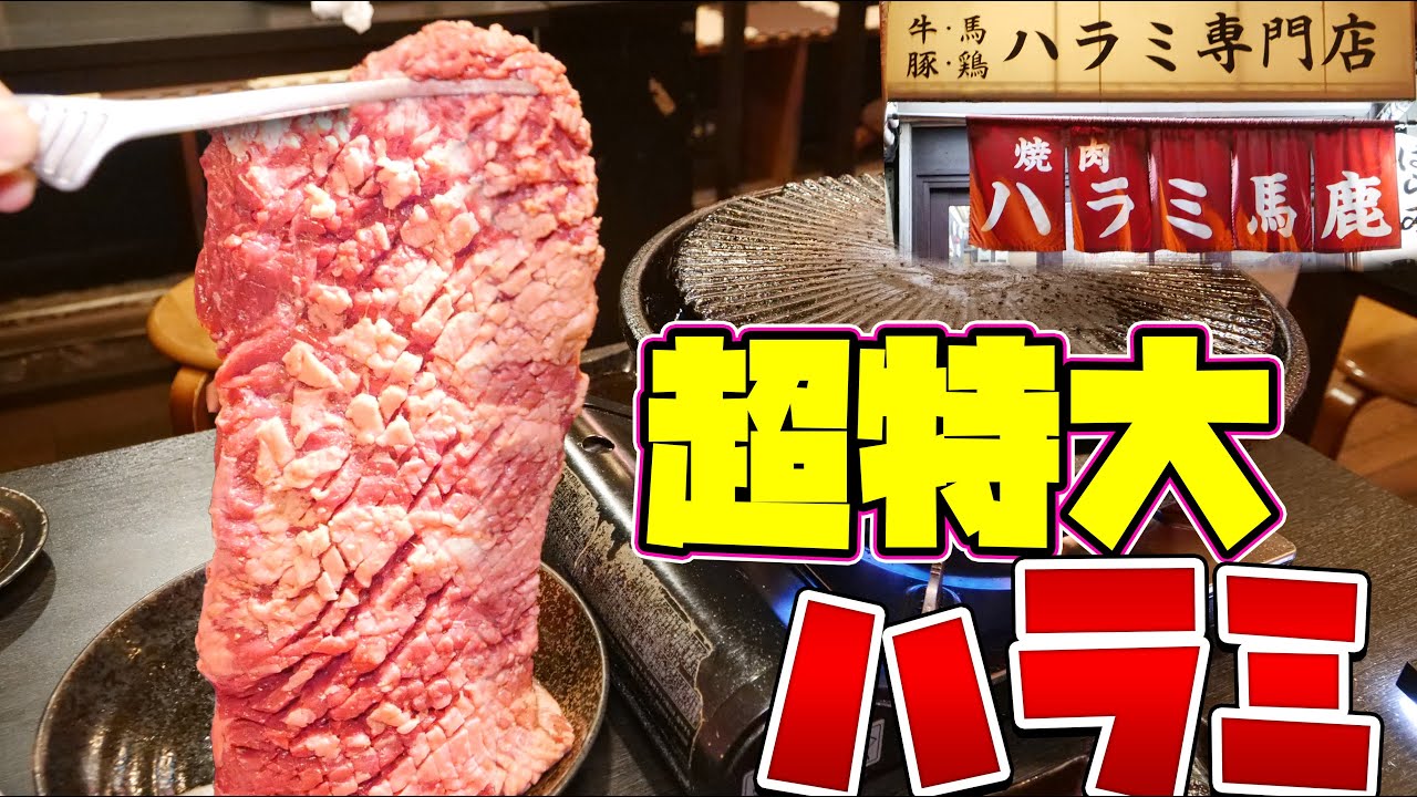 【特大ステーキ】デカすぎるハラミステーキを豪快に焼いて爆食！