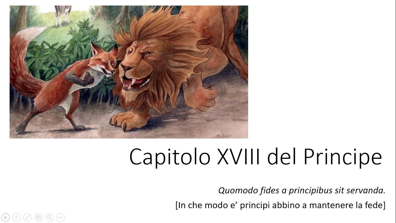 Machiavelli: Capitolo XVIII del Principe (prima parte)