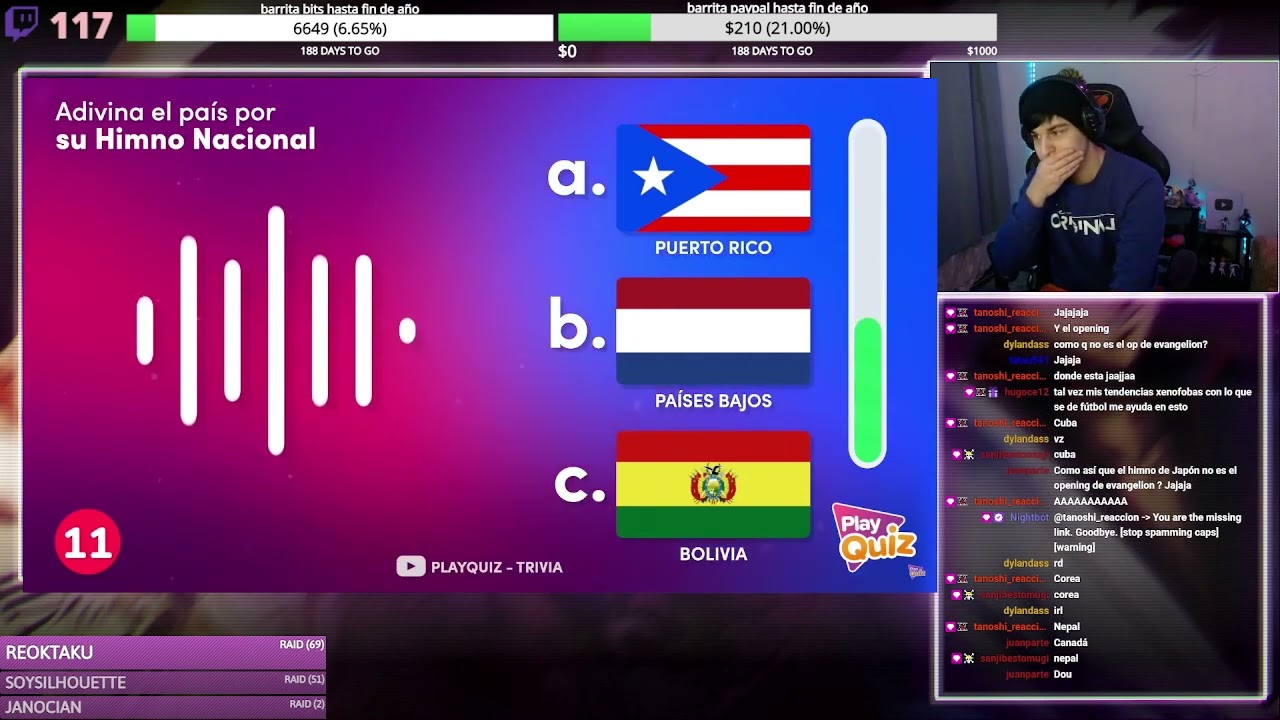 KAITO SE VUELVE LOCO CON UN ADIVINA EL HIMNO NACIONAL