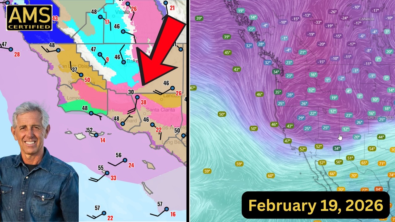 Winter Storm Slams California: Heavy Mountain Snow, Hwy 50 & 80 Closures, Cold & Wind