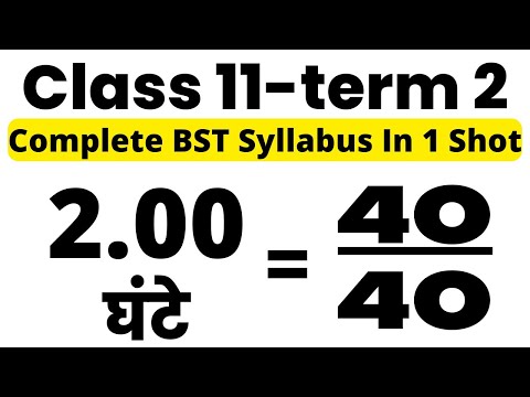 🔥|Business Studies Complete Syllabus Term 2 Class 11 In hindi|Business Studies Class 11 In hindi|