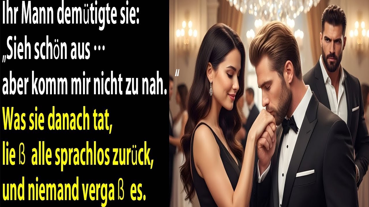 „Sieh gut aus, aber bleib fern“, sagte ihr Mann… was sie tat, machte alle sprachlos.