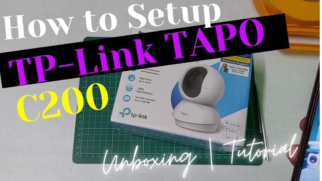 TAPO C200 TP LINK PAANO MAG-SETUP Unboxing