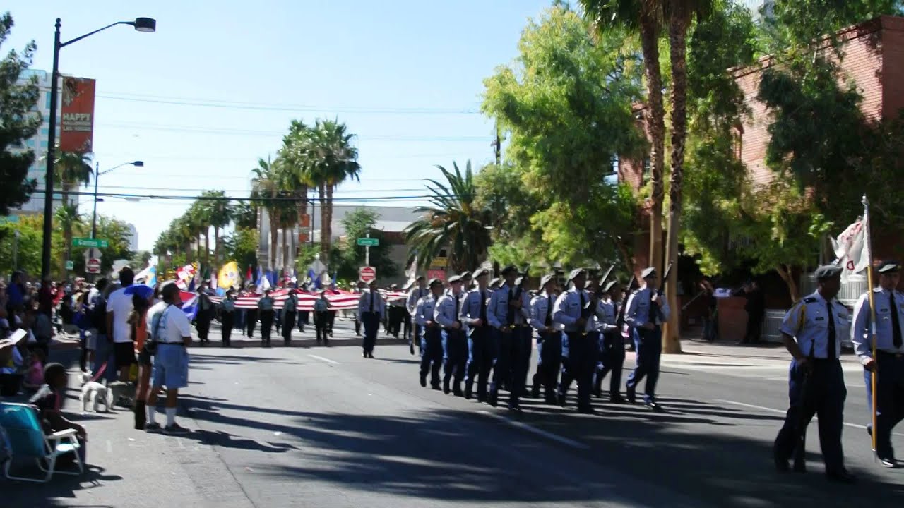 The bonanza High school rotc in parade in lv 2014 nv day l YouTube