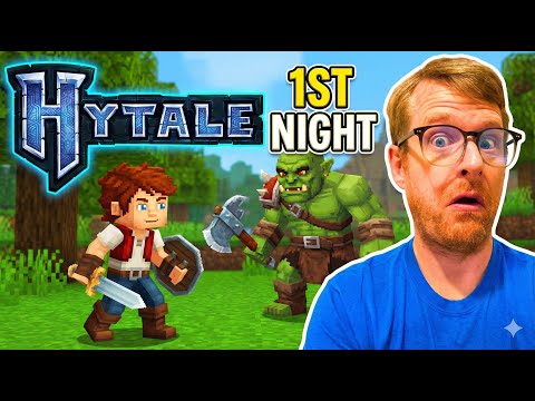 Minecrafter's First Night of Hytale!!! #hytale #minecraft #gameplay