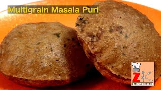 Multigrain Masala Puri/ Lockdown special Snacks/Healthy Spicy Puri