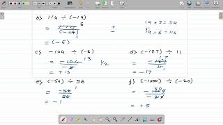 How to divide integers? Grade 7