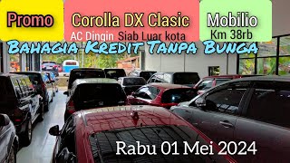 Promo Mobilio Km38rb dan Corolla DX AC dingin Edisi 01 Mei 2024