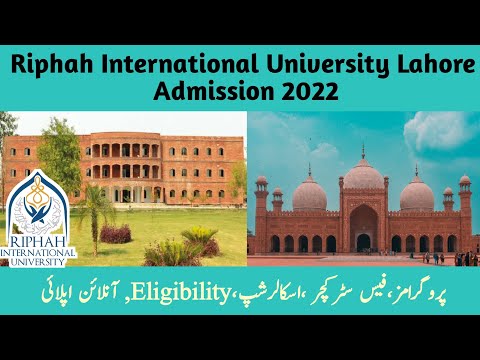 Riphah International University Lahore Admission 2022 | How To Apply In Riphah University