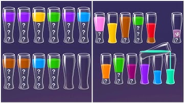 Water Sort Puzzle Walkthrough 69,  ios Gameplay Simulator Think Brain Android Games
