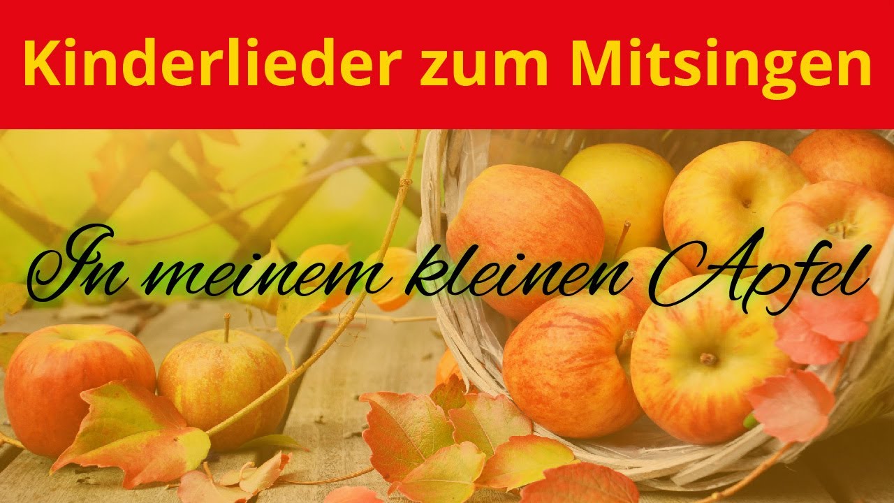 text in einem kleinen apfel