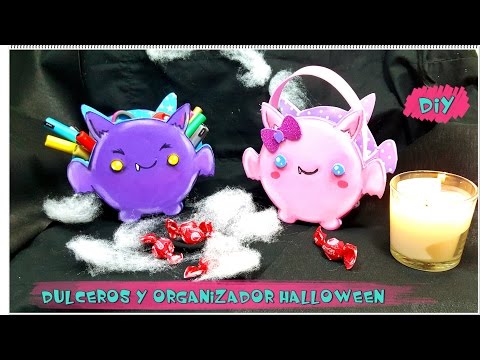 Manualidades para halloween: ORGANIZADOR/DULCERO MURCIÉLAGO - El Rinconcito Creativo de Nesi @MissLittleZombie