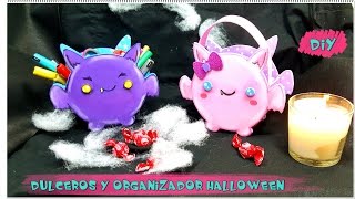 Manualidades para halloween: ORGANIZADOR/DULCERO MURCIÉLAGO - El Rinconcito Creativo de Nesi